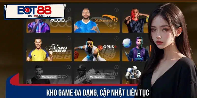 Nhà cái cung cấp kho game đa dạng, liên tục cập nhật mỗi ngày