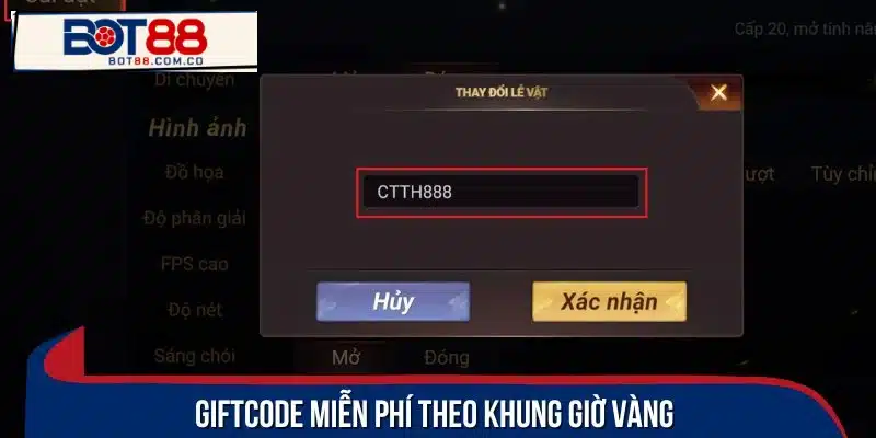 Nhận ngay loạt giftcode từ nhà cái trong khung giờ vàng